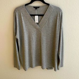 Banana republic simple gray top new with tags size medium